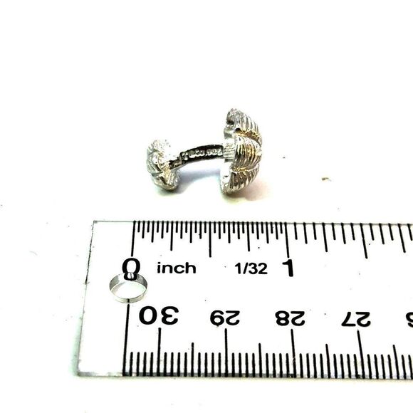 Tiffany & Co Mushroom Cufflinks Sterling Silver 11.60 Grams Estate TIF918 - Picture 11 of 12